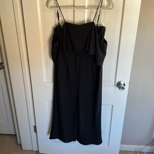 Black off the shoulder jumpsuit